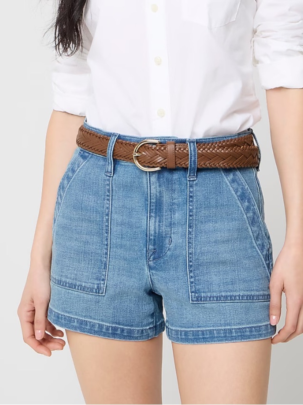 J. Crew Factory Women's Denim Utility Jean Short Size 29